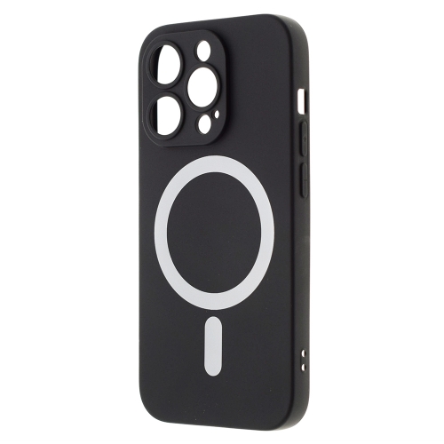 Силиконов калъф Mag-net за iPhone 14 Pro Max, Черен