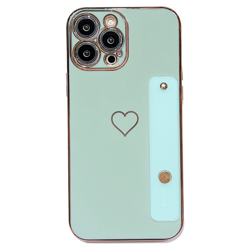Силиконов калъф Heart за iPhone 13 Pro, Мента