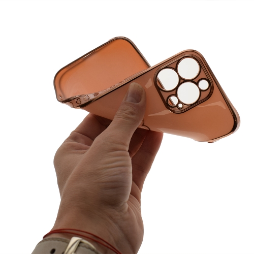 Силиконов калъф Heart за iPhone 13 Pro, Розов