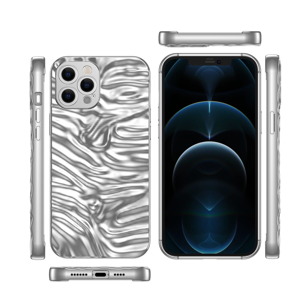Калъф Electroplating Anti-drop за iPhone 12 Pro Max, сребрист