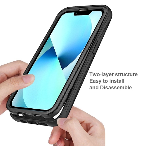 Удароустойчив калъф Shockproof за iPhone 14, Черен