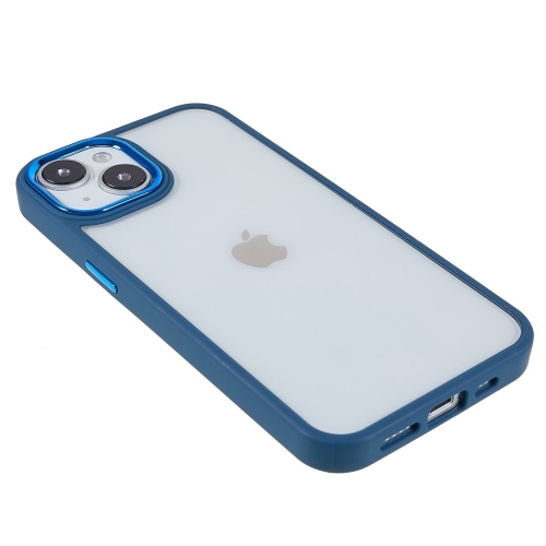 Удароустойчив Калъф Electroplating за iPhone 14, Син