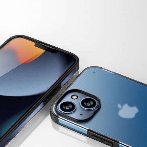 Удароустойчив Калъф Armor Light за iphone 14, Прозрачен-Син
