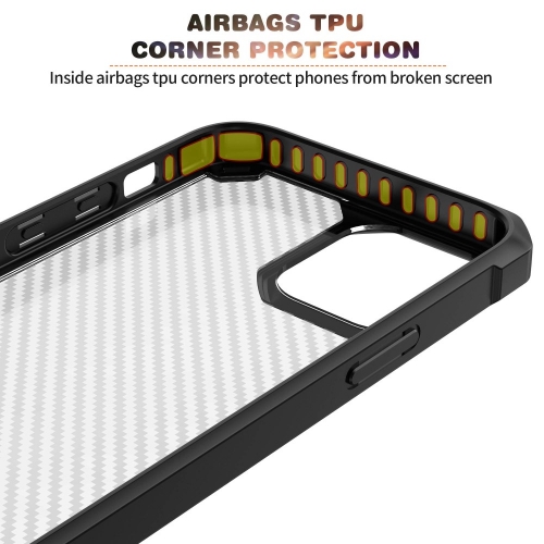 Удароустойчив Калъф Shockproof Carbon за Iphone 14 Plus, Черен