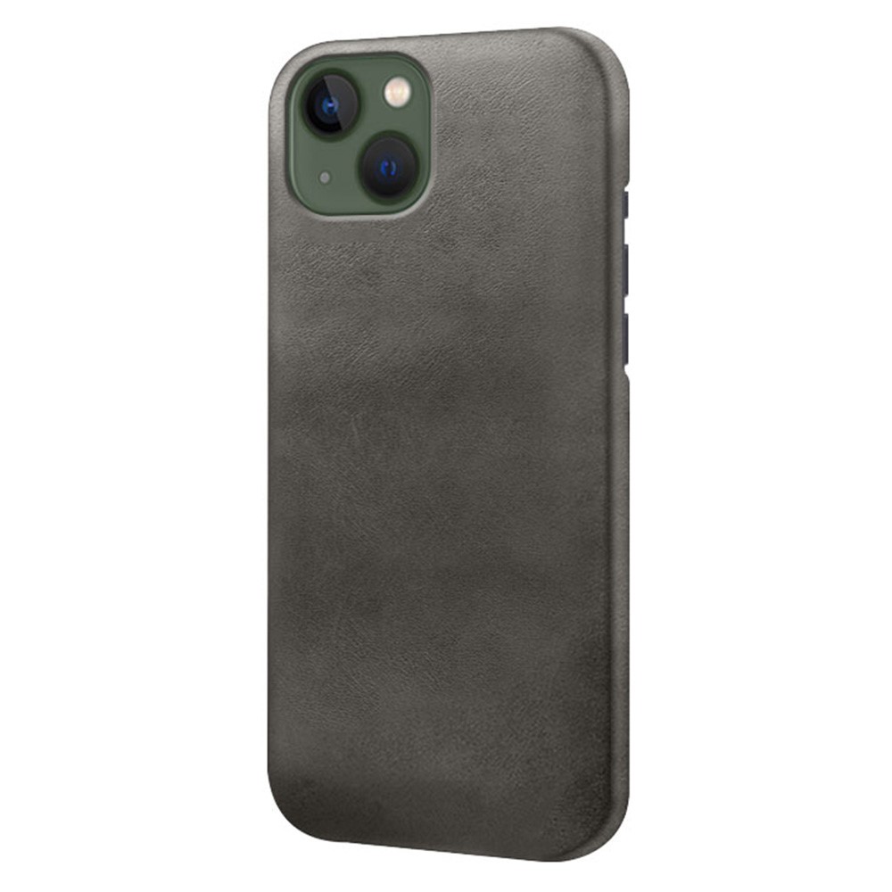 Пластмасов калъф PU Leather Coated за Iphone 14 Plus, черен