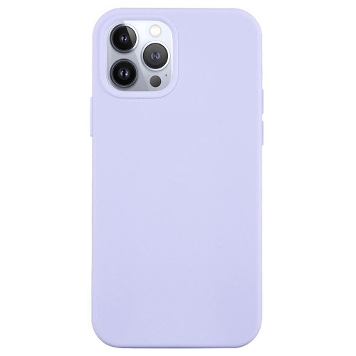 Силиконов калъф Anti-scratch за iPhone 14 Pro Max, Светло лилав