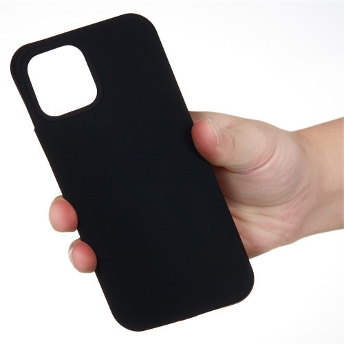 Силиконов калъф Anti-scratch за iPhone 14, Черен