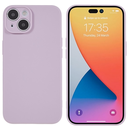 Силиконов калъф Matte за Iphone 14 Plus, светло лилав