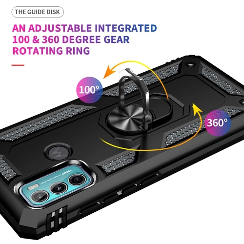Удароустойчив калъф Hybrid Cover за Motorola Moto G60/G40 Fusion, Черен