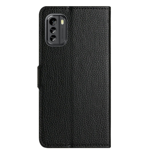 Калъф Тефтер Litchi Texture за Nokia G60 5G, черен