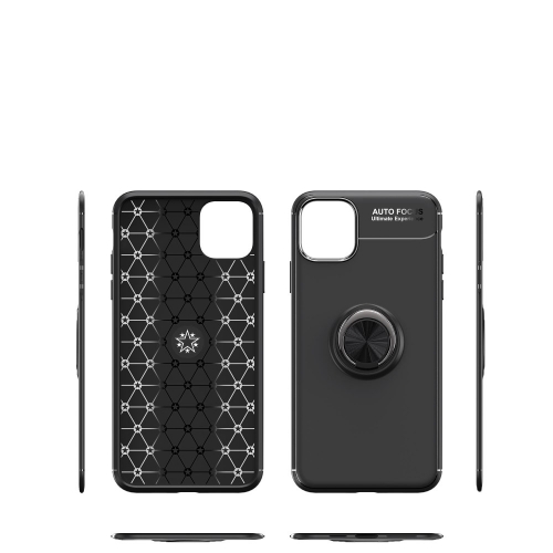 Силиконов калъф Ring Magnetic за iPhone 11, Черен