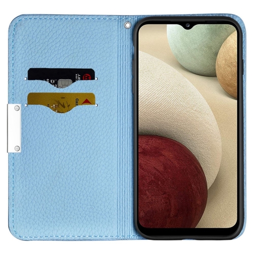 Калъф Тефтер Metal Buckle за Samsung Galaxy A13 5G / A04s 4G, син