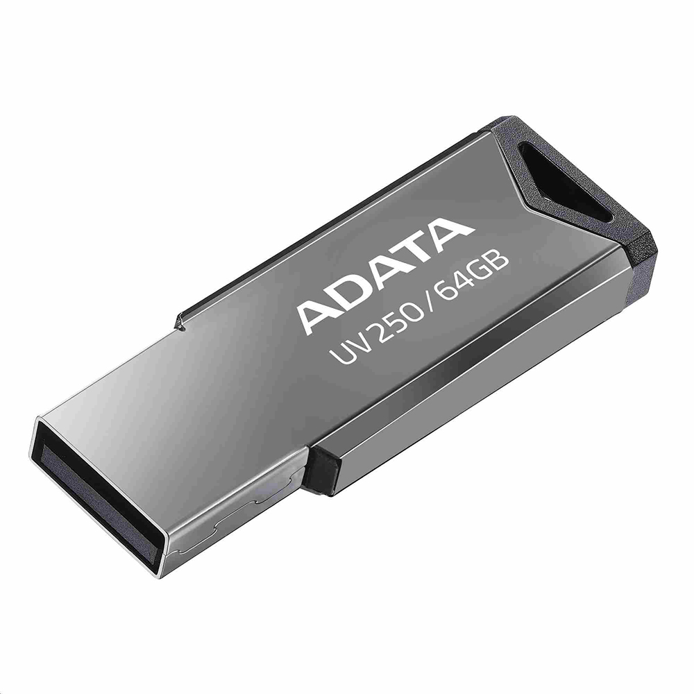 Флаш памет ADATA, 64GB, USB, UV250, сребрист