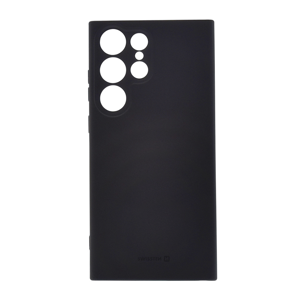 Силиконов калъф Swissten SOFT JOY CASE за Samsung Galaxy S23 Ultra, черен