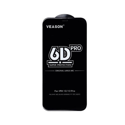 Стъклен протектор Veason 6D Pro Full Glue за iPhone XR / iPhone 11, черен