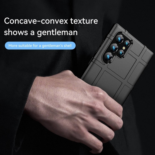 Удароустойчив Калъф Grid за Samsung Galaxy S23 Ultra, черен