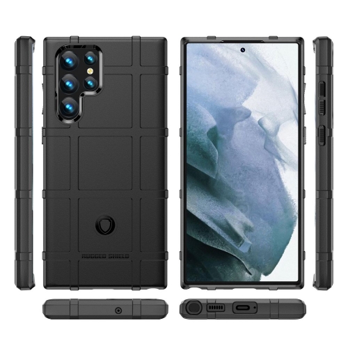 Удароустойчив Калъф Grid за Samsung Galaxy S23 Ultra, черен