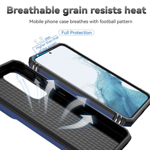 Удароустойчив калъф Slide Camera за Samsung Galaxy S23 Plus, с поставка, Син