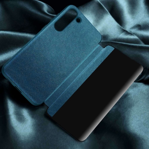 Калъф Тефтер Leather за Samsung Galaxy S23 Plus, Син