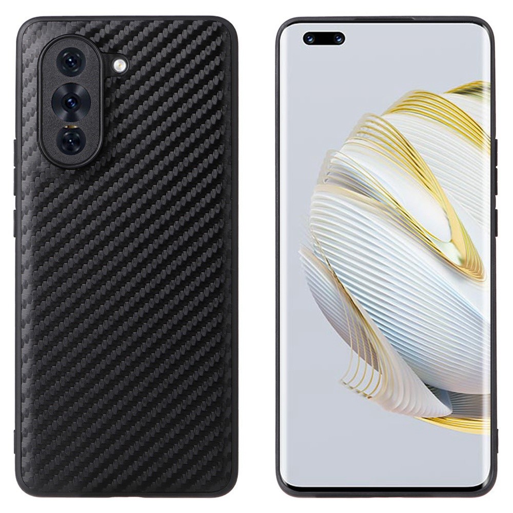 Силиконов калъф Carbon за Huawei nova 10 Pro 4G, черен