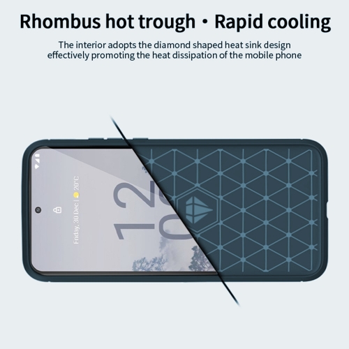 Силиконов Калъф MOFI Carbon за Nokia X30 5G, Син