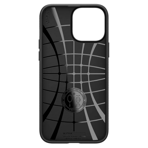 Удароустойчив Калъф Spigen Liquid Air за iPhone 13 Pro Max, Матов, ACS03201, Matte, Черен