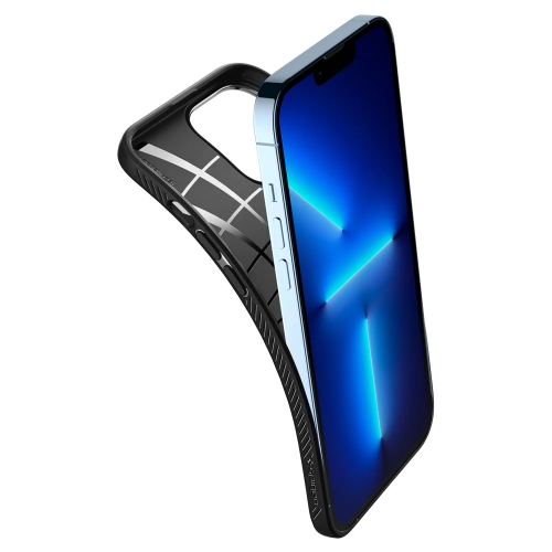 Удароустойчив Калъф Spigen Liquid Air за iPhone 13 Pro Max, Матов, ACS03201, Matte, Черен
