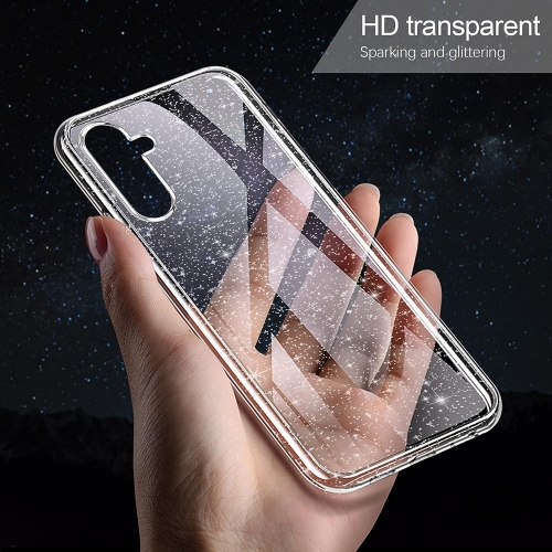 Силиконов калъф Crystal Glitter за Samsung Galaxy A34 5G, прозрачен