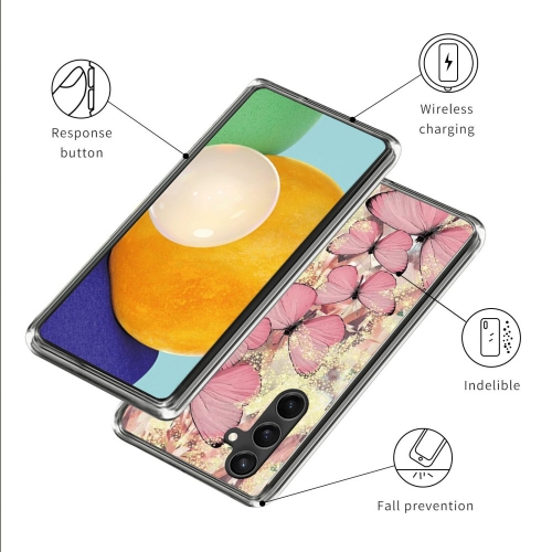 Силиконов калъф за Samsung Galaxy A14 5G, Розови пеперуди