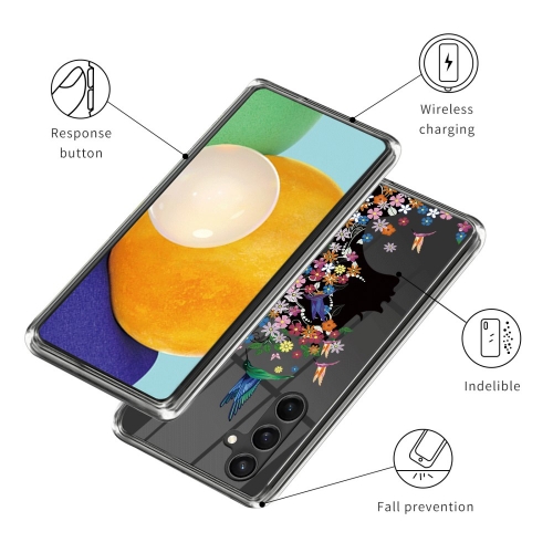 Силиконов калъф за Samsung Galaxy A14 5G, Цвете и фея