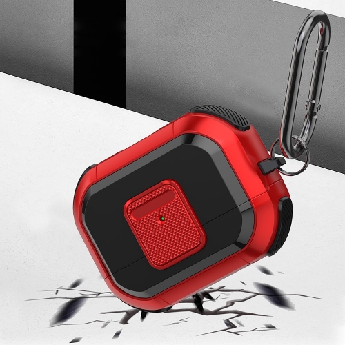 Удароустойчив калъф за слушалки AirPods Pro 2, червен