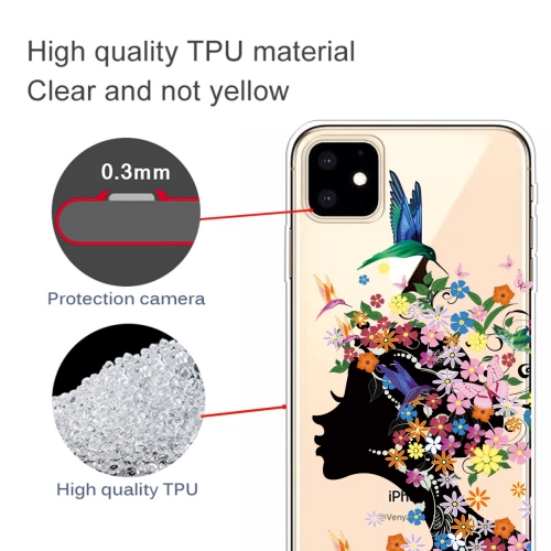 Силиконов калъф за IPhone 11, момиче