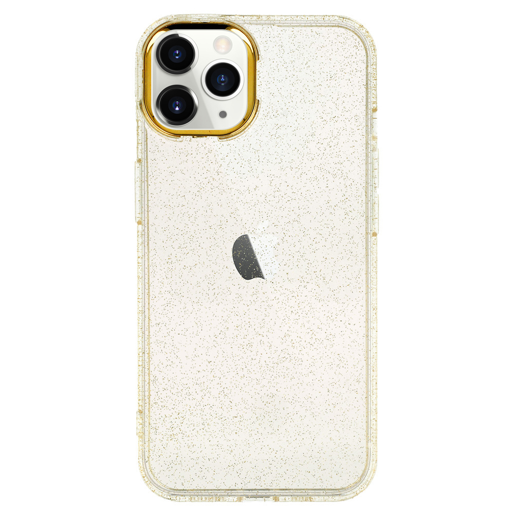 Силиконов калъф Gold Glitter за iPhone 11 Pro, Златист