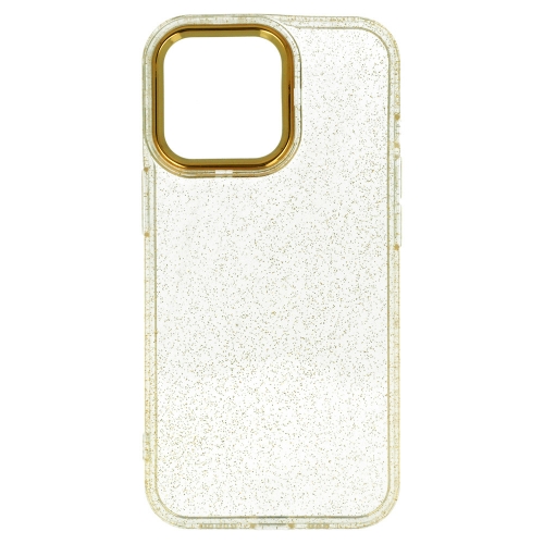 Силиконов калъф Gold Glitter за iPhone 13 Pro, Златист