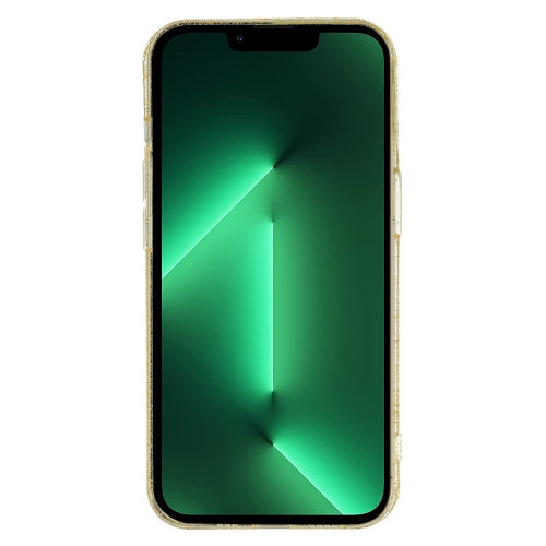 Силиконов калъф Gold Glitter за iPhone 13 Pro, Златист