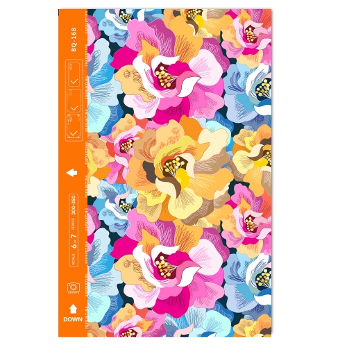 Изрязване Фолио Протектор за телефон (Гръб) - Flowers Art 3D