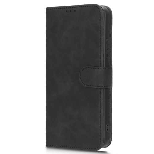 Калъф тефтер Leather Wallet за Nokia C22, Черен
