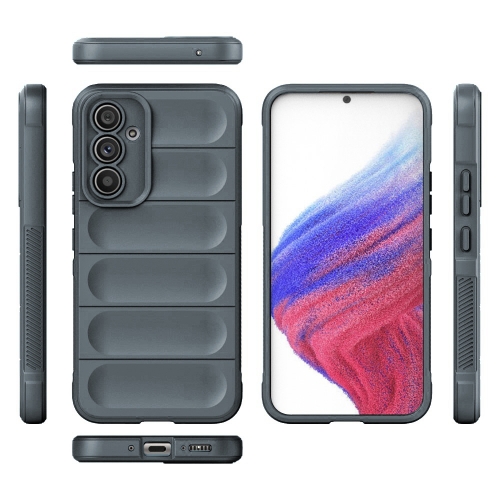 Силиконов калъф Wear-resistant за Samsung Galaxy A54 5G, Тъмно сив