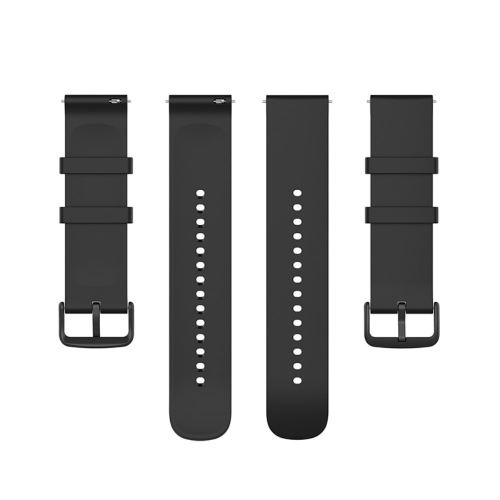 Силиконова каишка за Samsung Galaxy Watch 5 / Watch 5 Pro / Watch4 Classic / Watch4 / Watch3 / Watch Active, 20mm, Черен