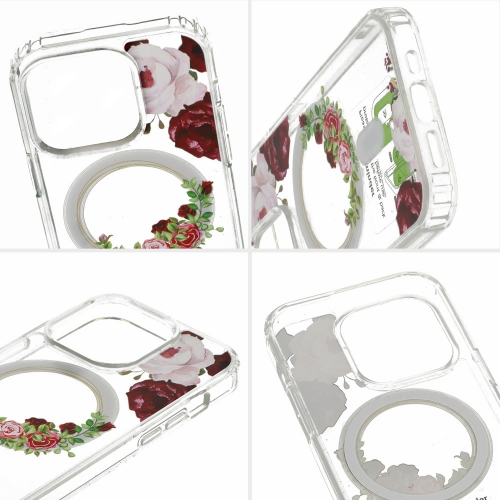 Удароустойчив калъф Flower MagSF за iPhone 12 Pro, Цветя