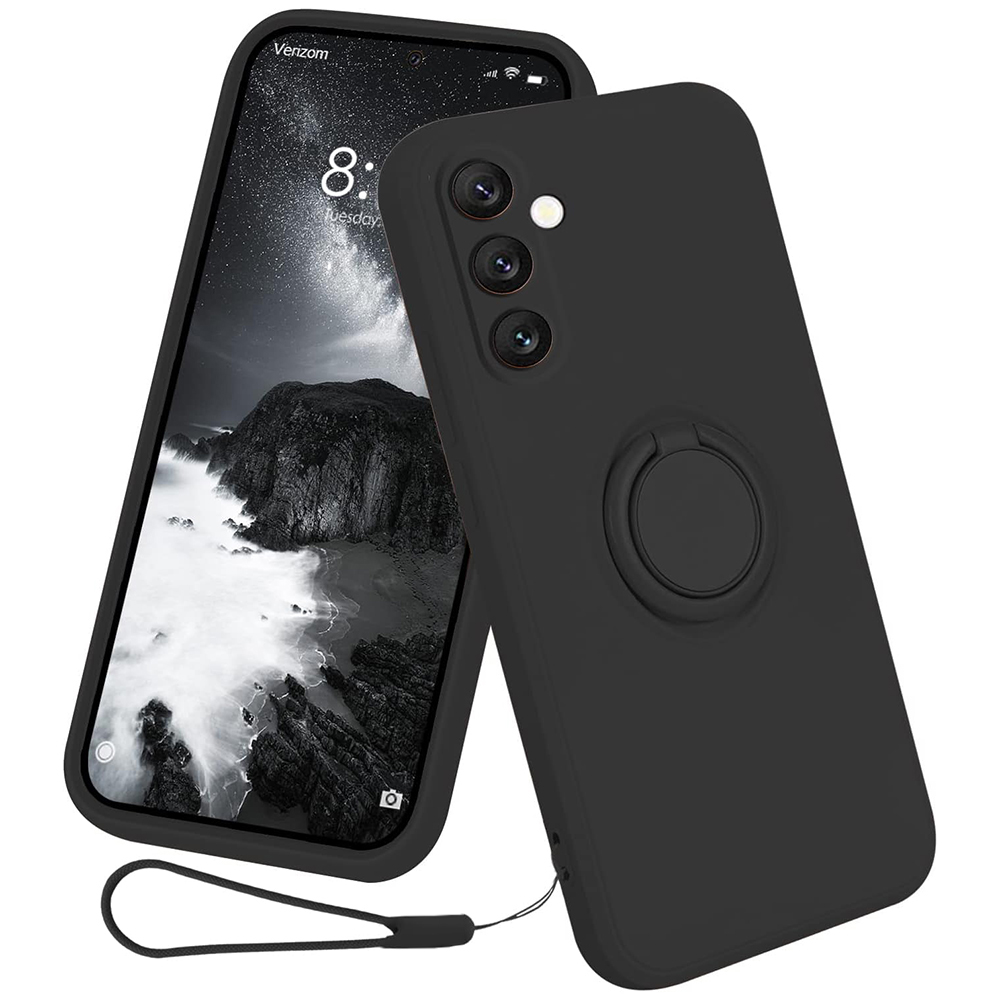 Силиконов Калъф Ring за Samsung Galaxy A24 4G, Черен