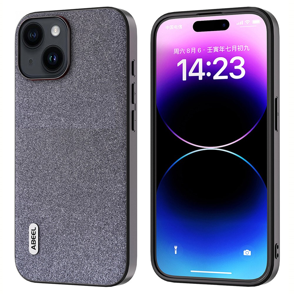 Удароустойчив калъф ABEEL за iPhone 15, Черен