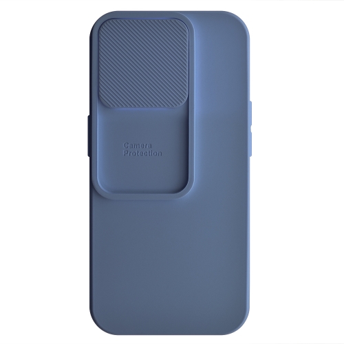 Силиконов калъф Camshield Soft за iPhone 15 Pro, Тъмно син