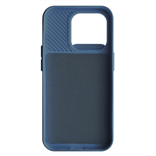 Силиконов калъф Camshield Soft за iPhone 15 Pro, Тъмно син