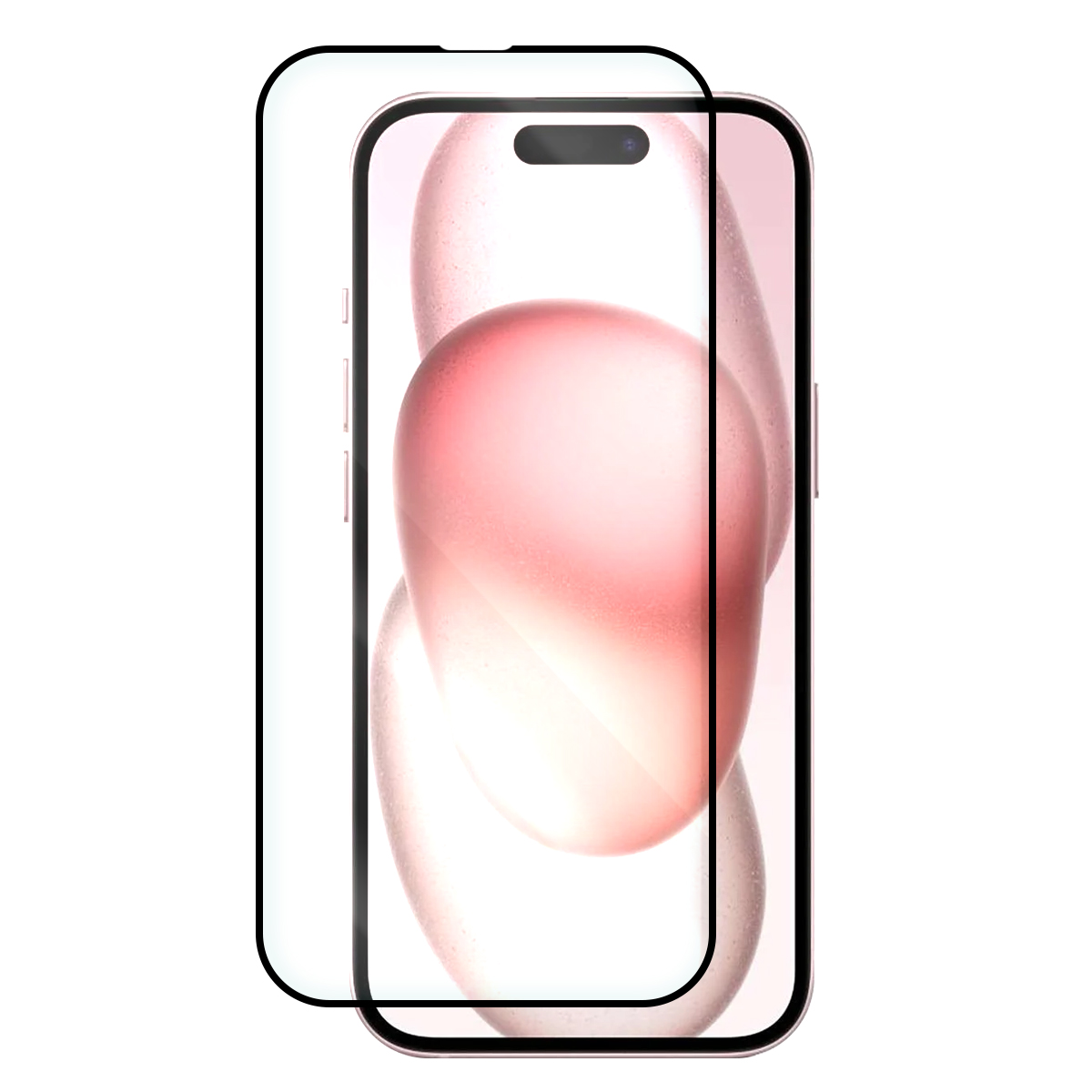 Стъклен Протектор 5D Full Glue за iPhone 15 Plus, Черен