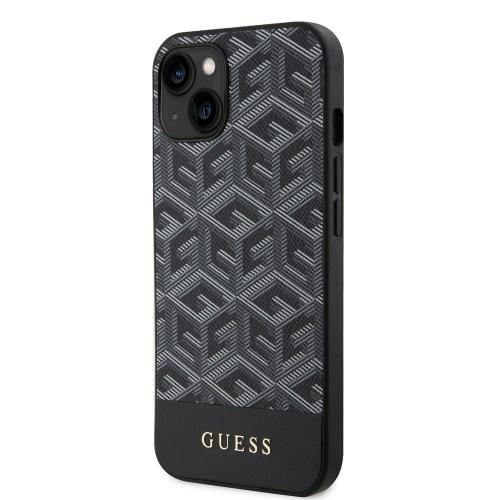 Калъф GUESS, PU G Cube MagSafe за iPhone 13, GUHMP13MHGCFSEK, Черен