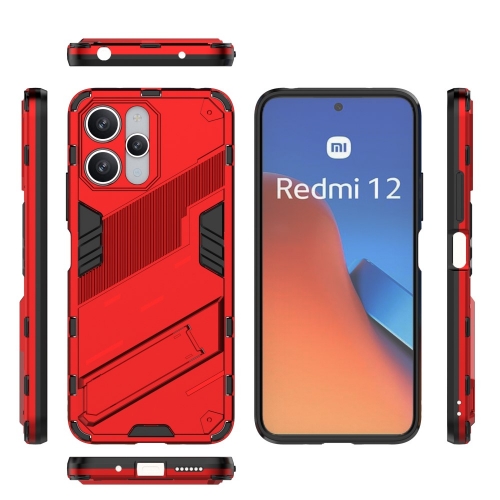 Удароустойчив калъф Shockproof за Xiaomi Redmi 12, Червен