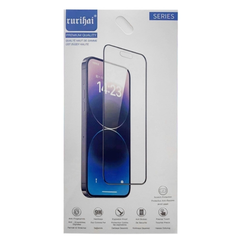 Стъклен Протектор RURIHAI Full за Motorola Moto G14 4G / G54 5G, Черен