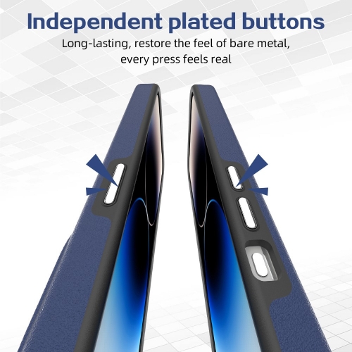 Удароустойчив калъф Shockproof за iPhone 15 Pro, Син-Черен