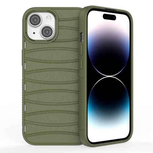 Силиконов калъф BIBERCAS за iPhone 15, Зелен